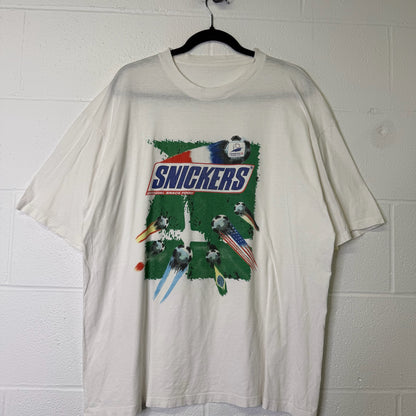 1998 FIFA World Cup Snickers Soccer T-Shirt Sz XL (B1631)