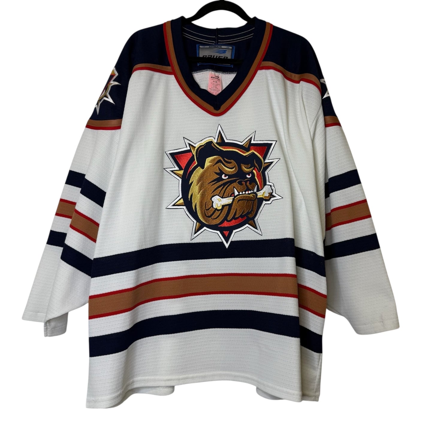 2000's Hamilton Bulldogs Hockey Jersey Sz L (B1809)