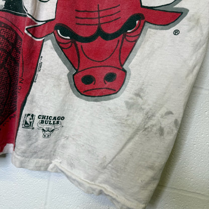 90's Chicago Bulls AOP T-Shirt Sz XL (B1764)