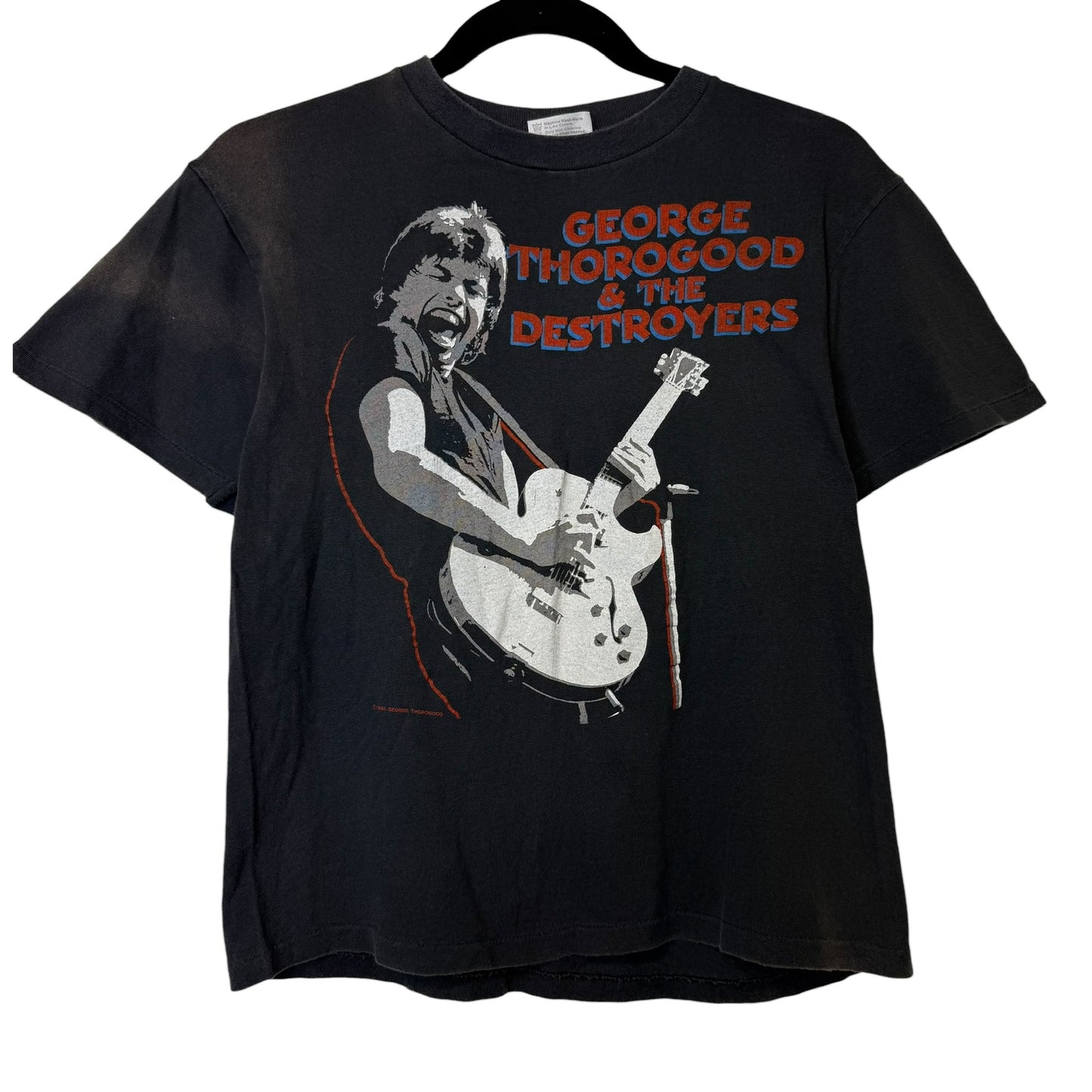 1985 George Thorogood & The Destroyers T-Shirt Sz M (B2288)