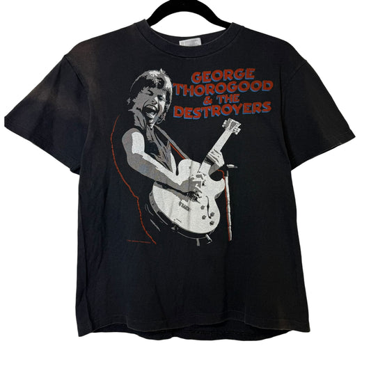 1985 George Thorogood & The Destroyers T-Shirt Sz M (B2288)
