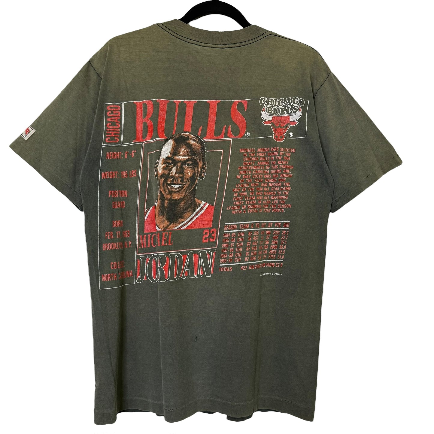 90s Michael Jordan Chicago Bulls NBA Nutmeg Player Card