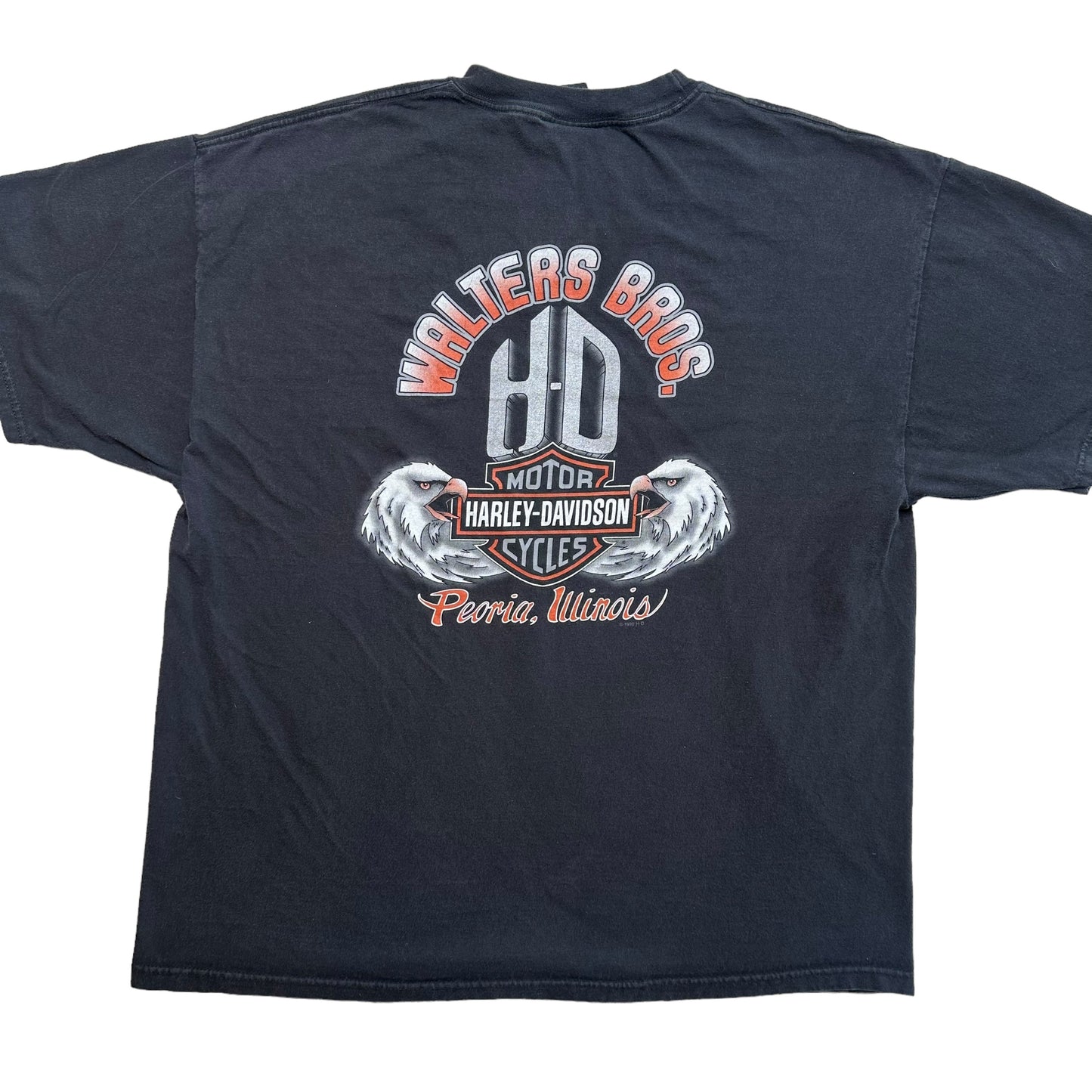 2007 Harley Davidson Peoria Illinois T-shirt Sz 2XL (A5691)