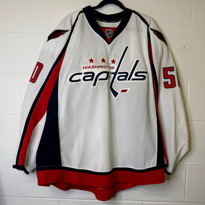 90s Washington Capitals Dale Byers NHL CCM Jersey Game Worn (B1965)