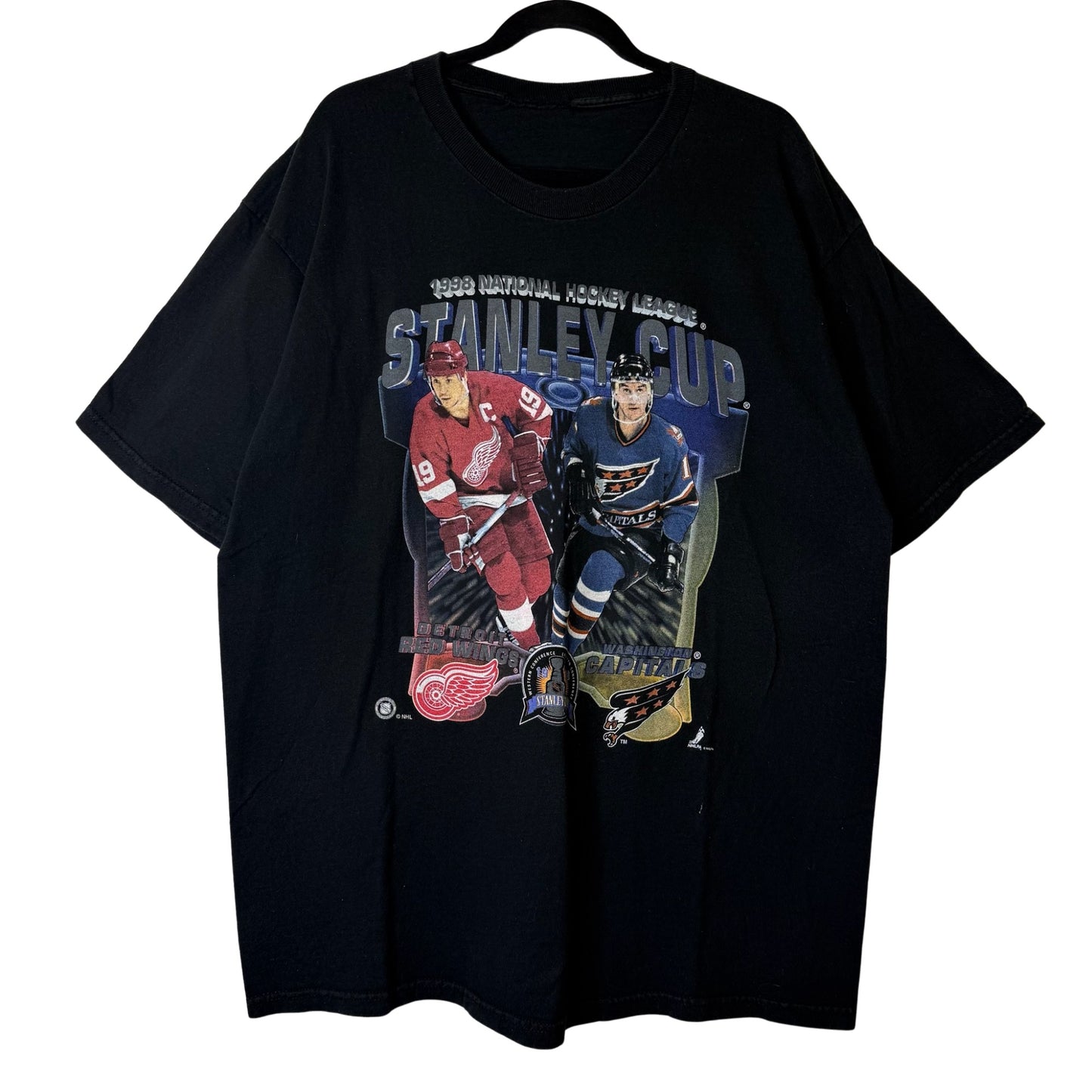 1998 NHL Stanley Cup Washington Capitals vs Detroit Red Wings T-shirt (B2423)