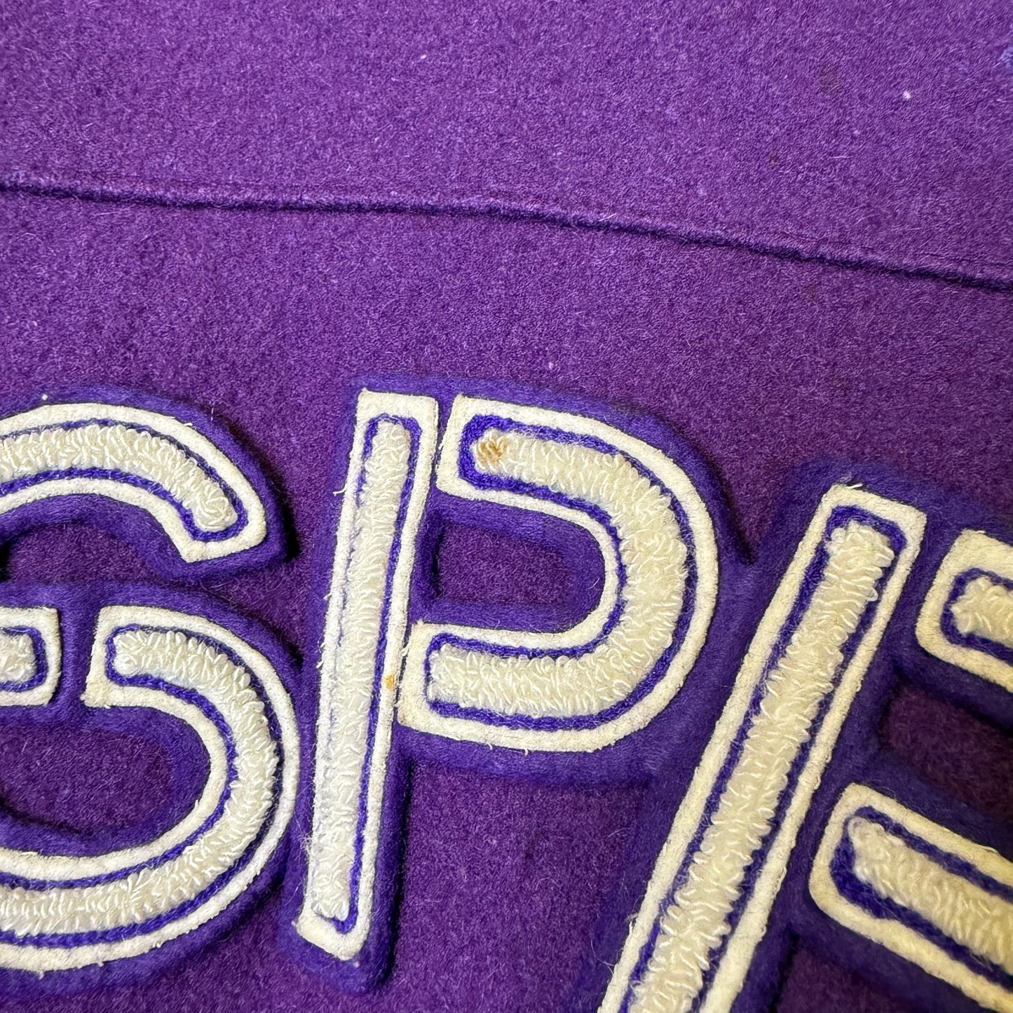 90's Esprit Canada Letterman Leather/wool Jacket Sz L