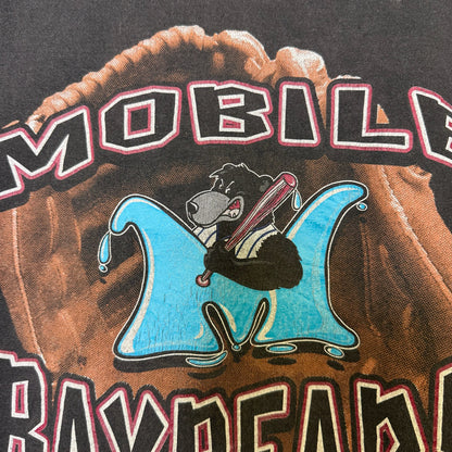 1996 Mobile Bay Bears Baseball T-shirt Sz XL (B2979)