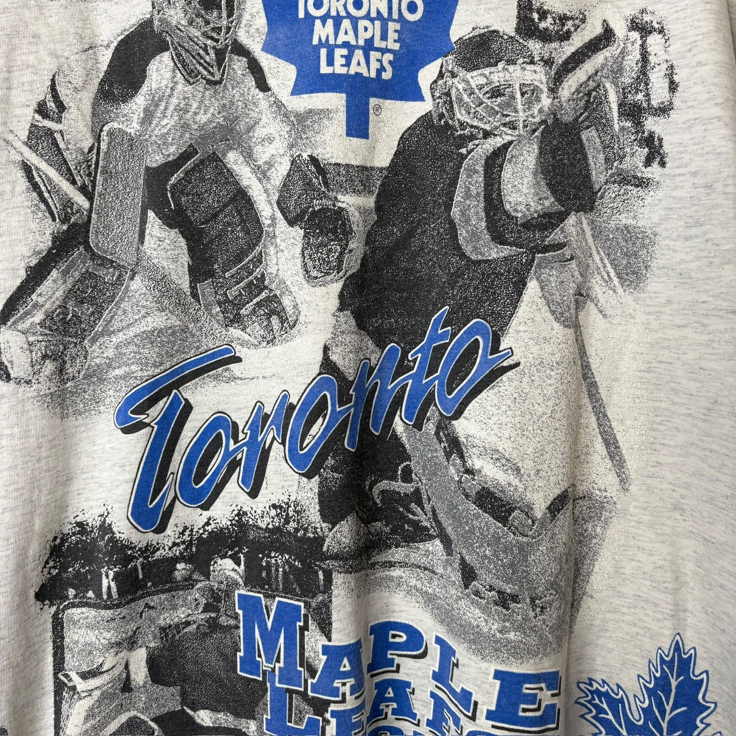 1992 Toronto Maple Leafs AOP T-shirt Sz XL (A7298)