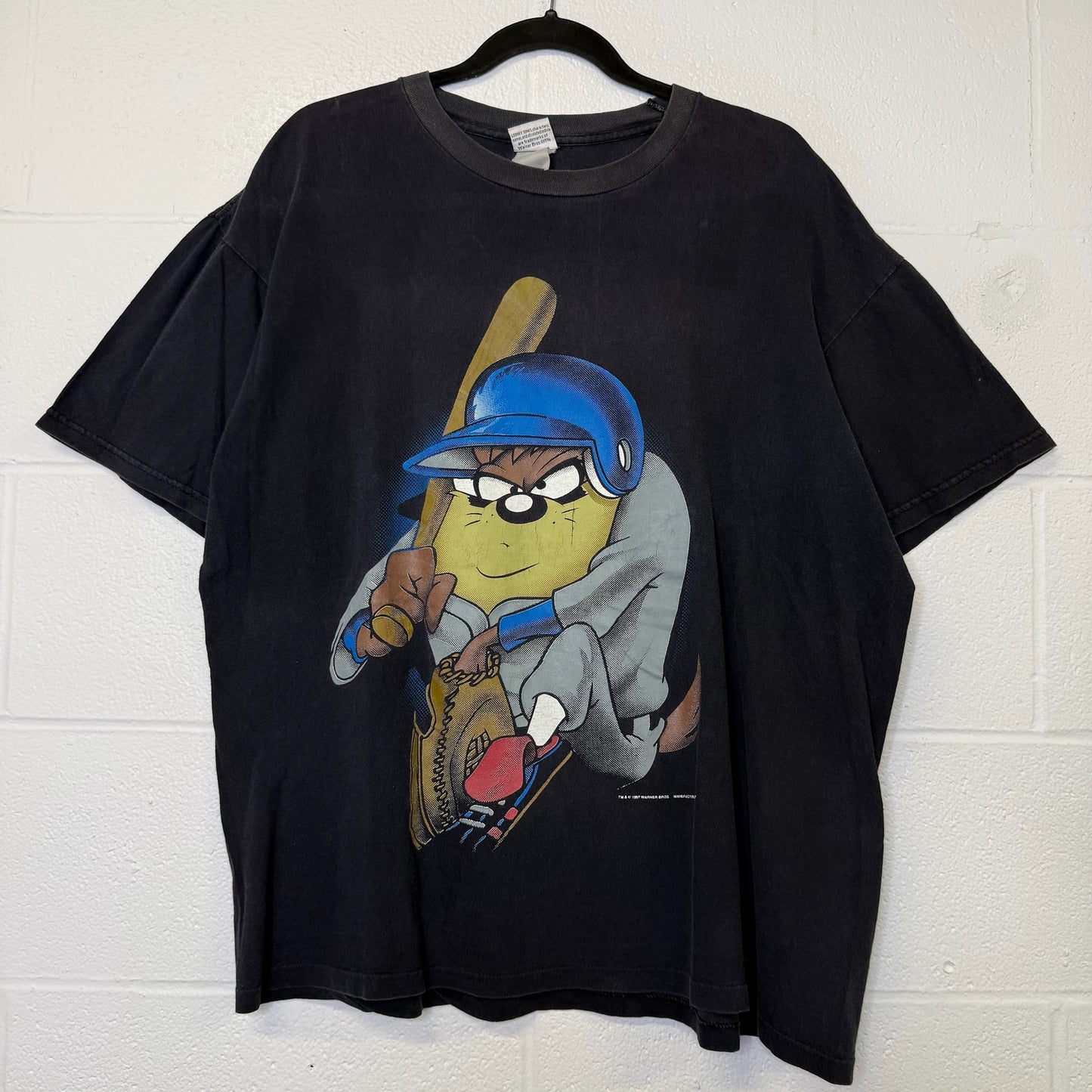 1997 Taz Looney Tunes Baseball MLB T-shirt Sz XL (B2994)