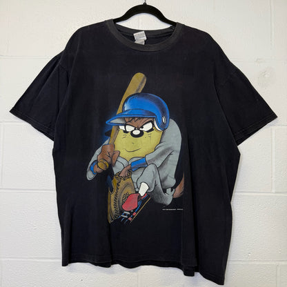 1997 Taz Looney Tunes Baseball MLB T-shirt Sz XL (B2994)