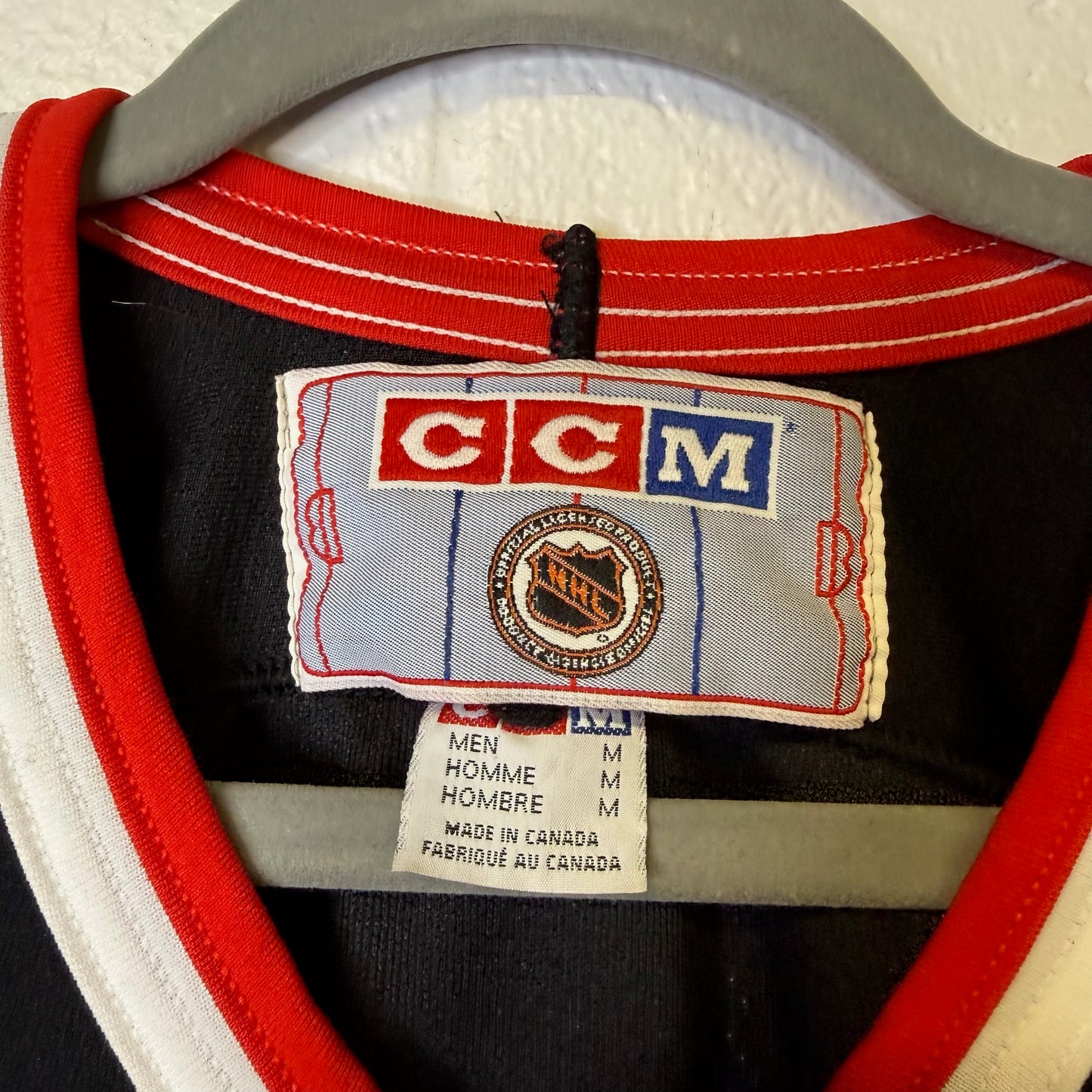 90s Chicago Blackhawks Hockey NHL Jersey CCM Sz M (B1983)
