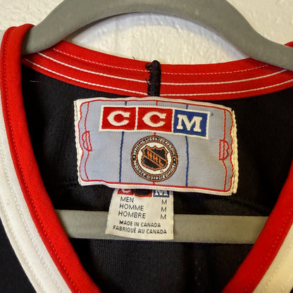 90s Chicago Blackhawks Hockey NHL Jersey CCM Sz M (B1983)