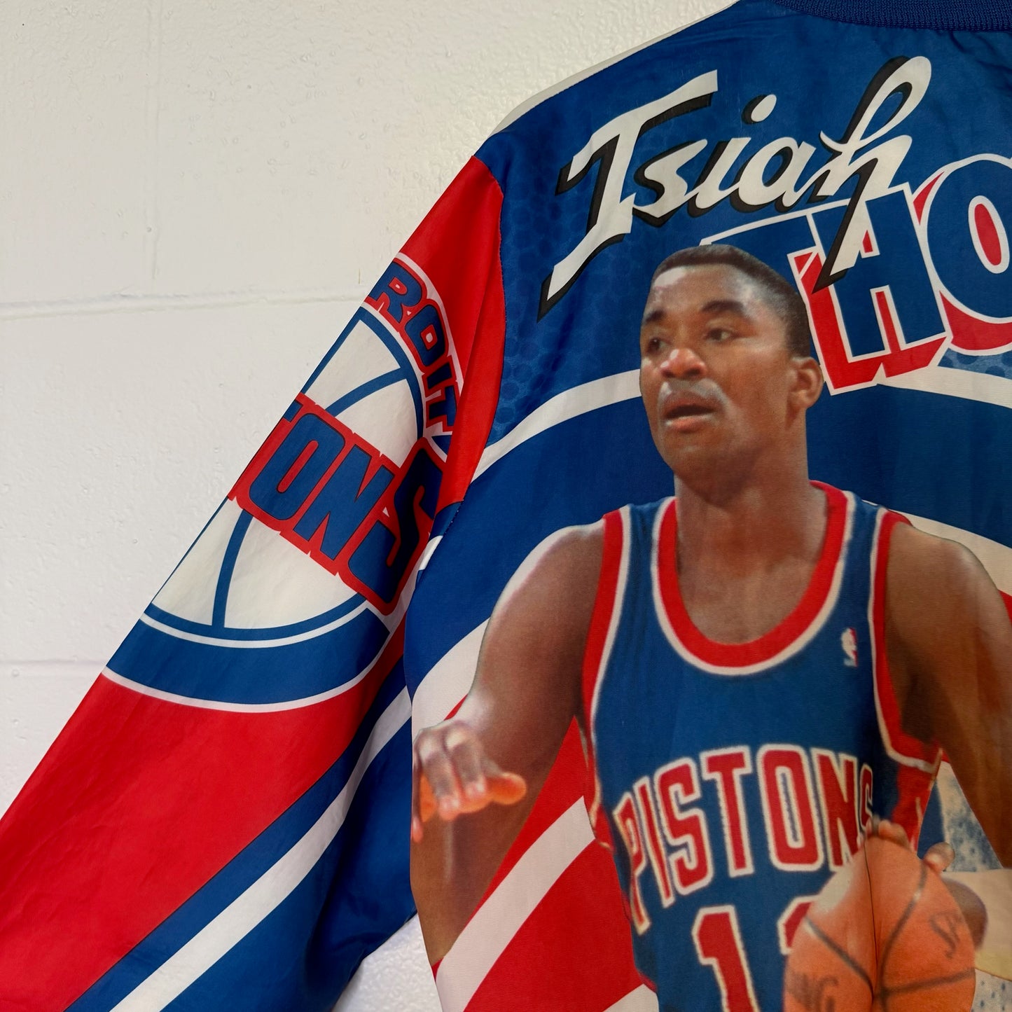 90's Isiah Thomas Detroit Pistons Chalk Line NBA Jacket Men’s Medium