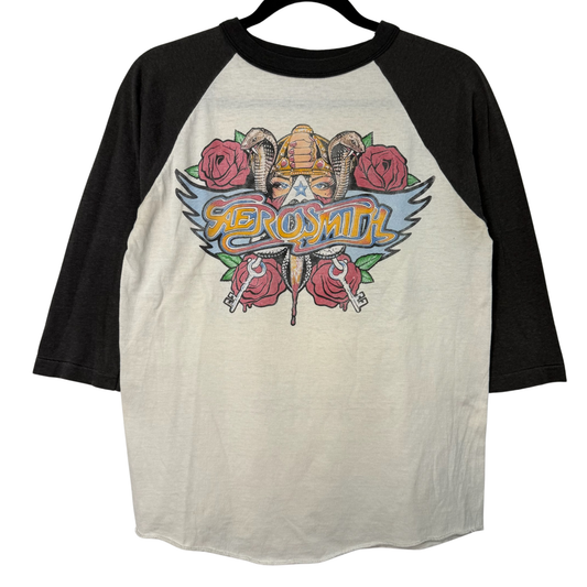 1988 Aerosmith Permanent Vacation Raglan T-shirt