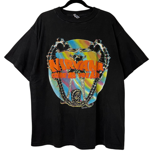 1992 Nirvana Come As You Are Band T-Shirt Sz XL