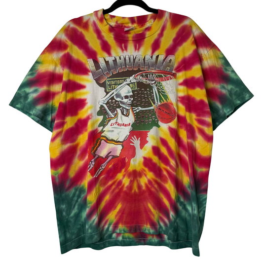 1992 Lithuania Grateful Dead Olympics AOP T-Shirt Sz XL