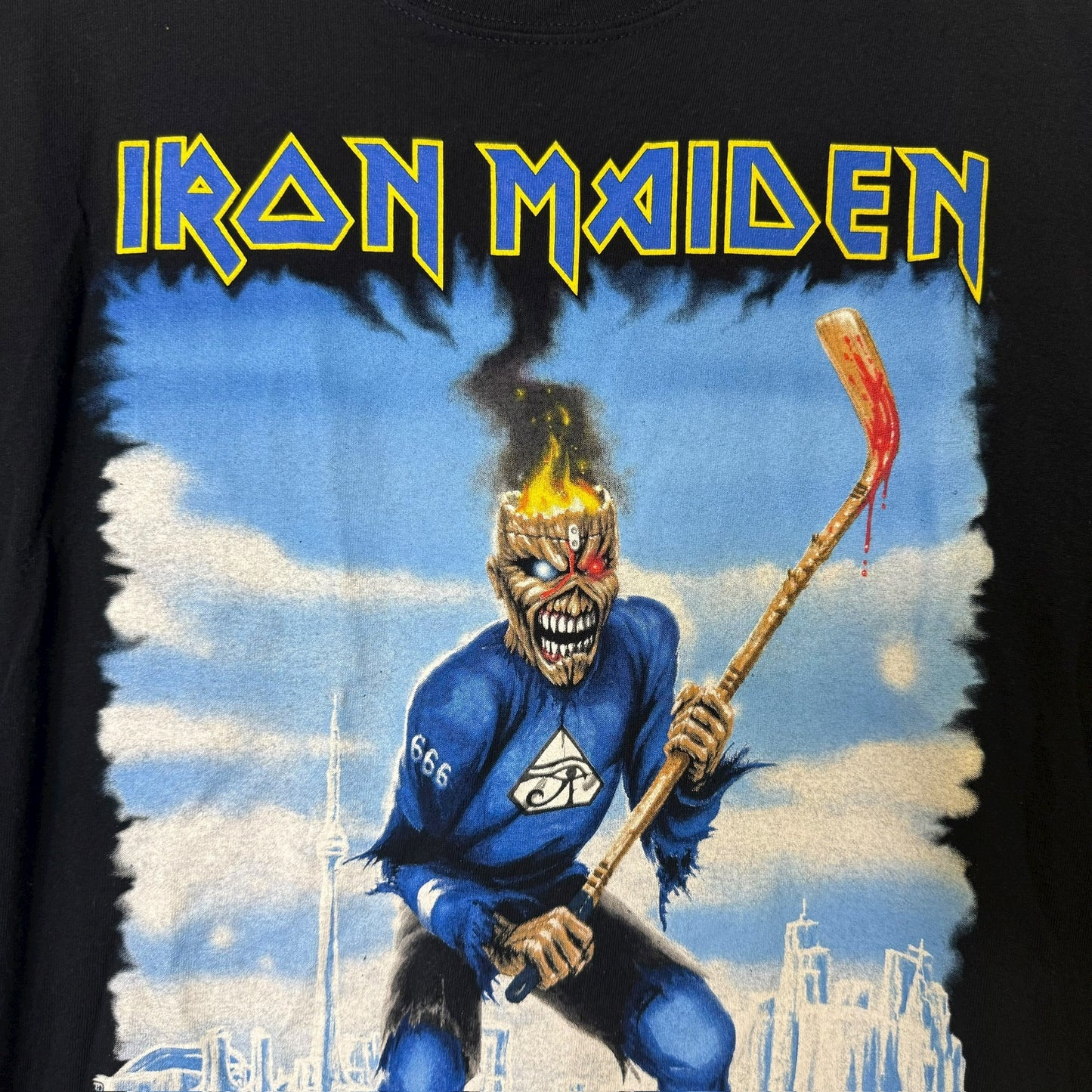2008 Iron Maiden Hockey Tour T-Shirt Sz 2XL
