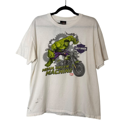 2018 Harley Davidson x Marvel Hulk T-Shirt Sz L (A6333)