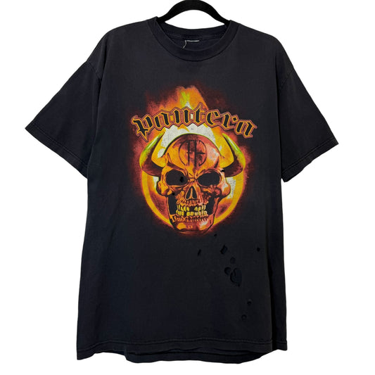 2004 Pantera T-shirt Distressed Sz L (B408)