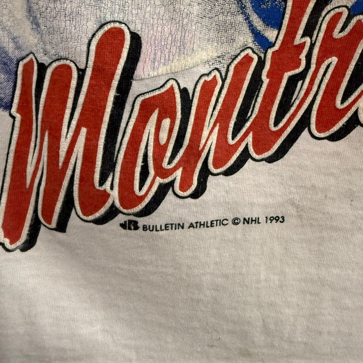1992 Montreal Canadiens NHL Bulletin AOP T-Shirt Sz XL