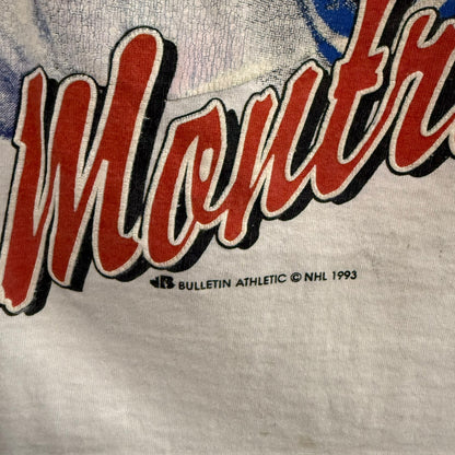1992 Montreal Canadiens NHL Bulletin AOP T-Shirt Sz XL