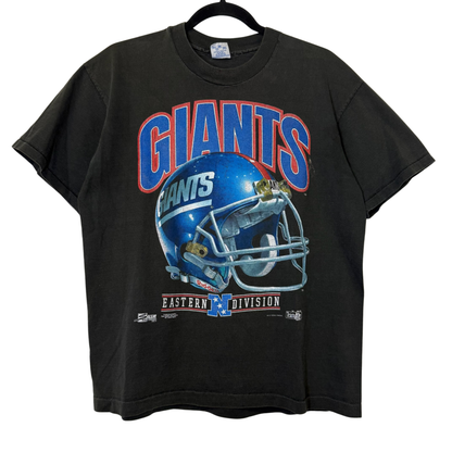 90s New York Giants NFL Salem Helmet T-Shirt Sz L (B2834)