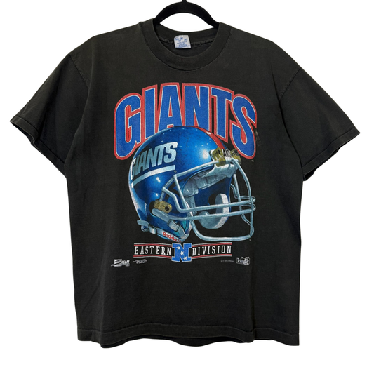 90s New York Giants NFL Salem Helmet T-Shirt Sz L (B2834)