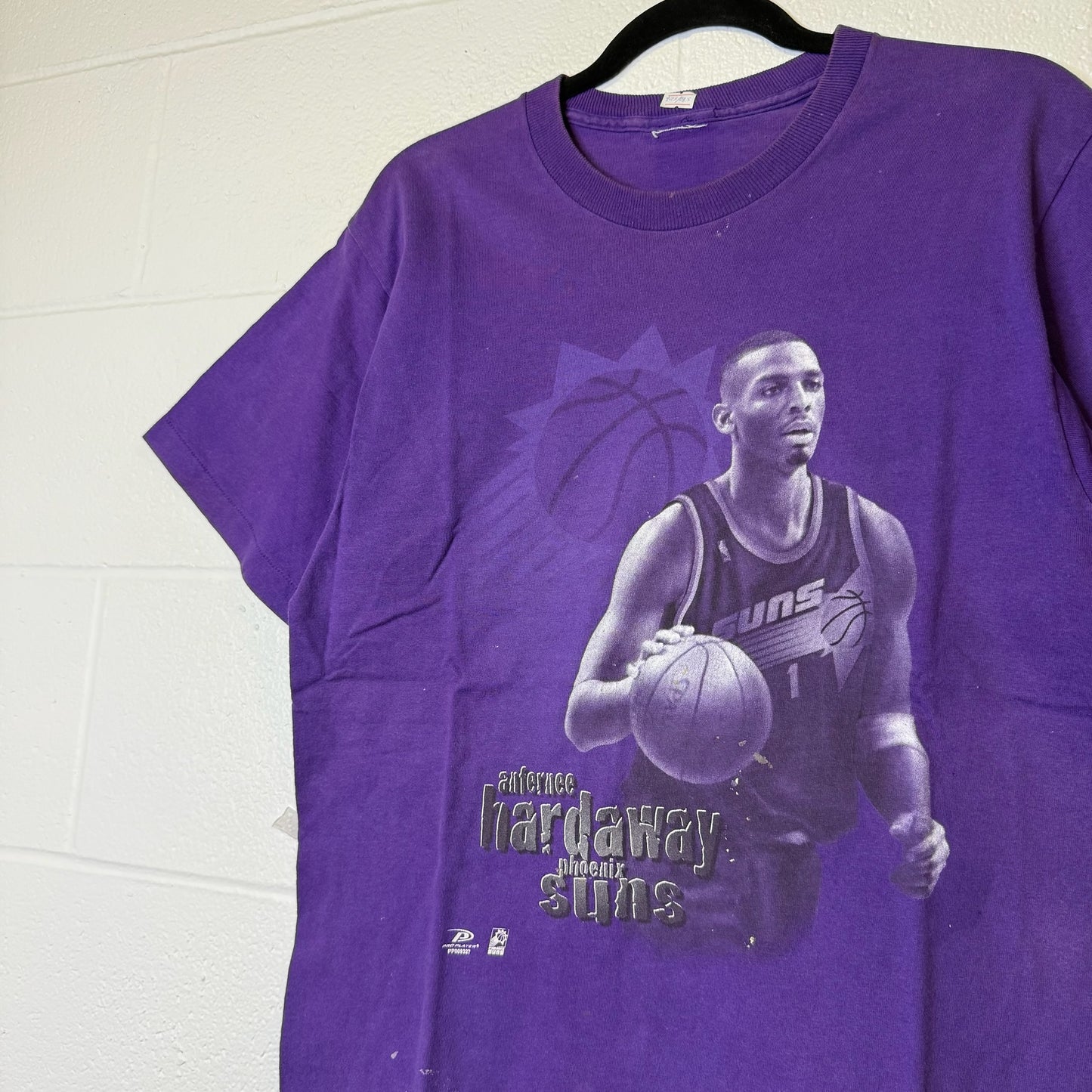 90s Penny Anfernee Hardaway Phoenix Suns T-shirt Sz L (B2581)