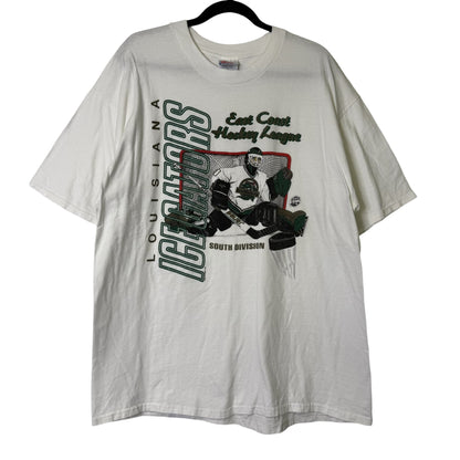90's Louisiana Ice Gator Hockey T-shirt Sz XL (B678)