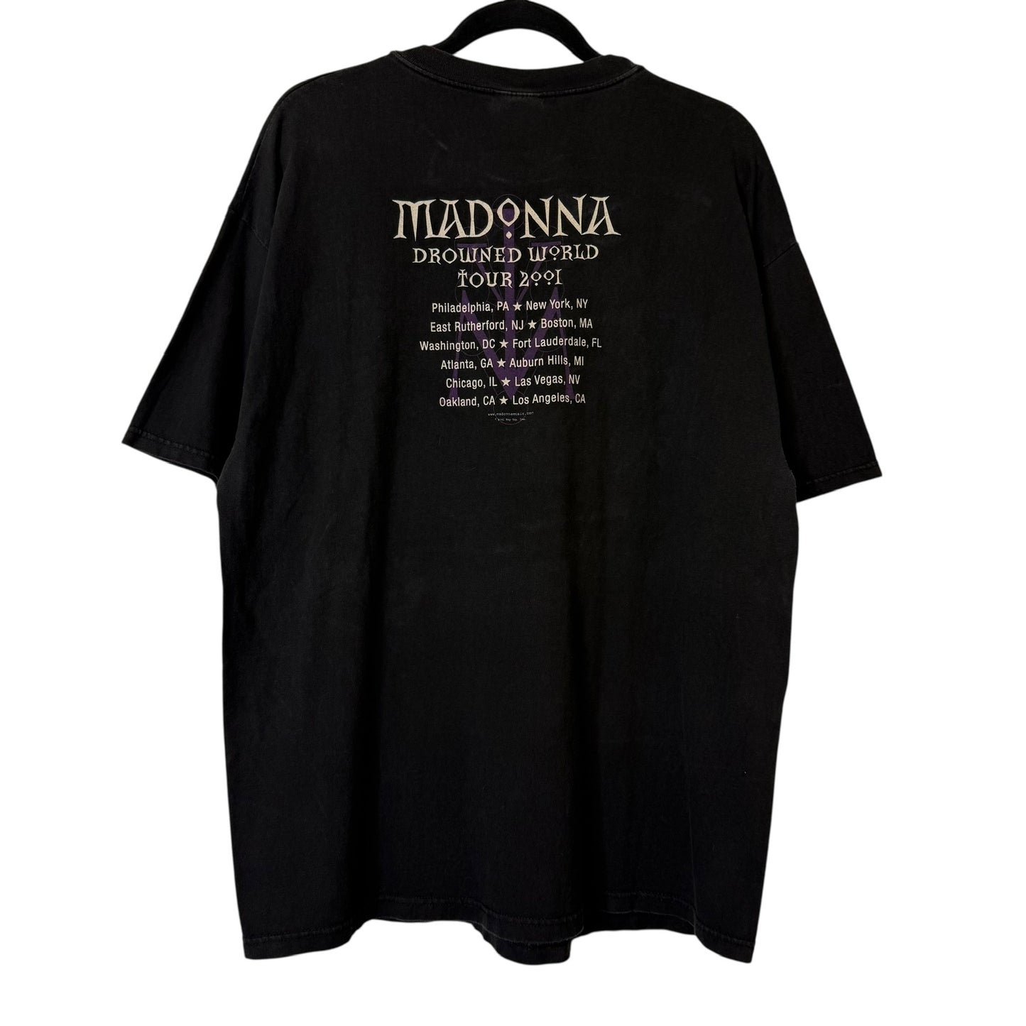 2001 Madonna Drowned World Tour T-shirt Sz XL (B327)