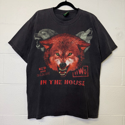 90's NWO Wolf Pack WCW T-shirt Sz L (B587)