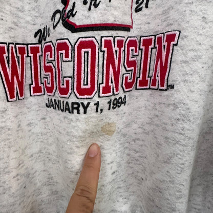 1994 Wisconsin Badgers Rose Bowl Sweatshirt Sz M (A3184)