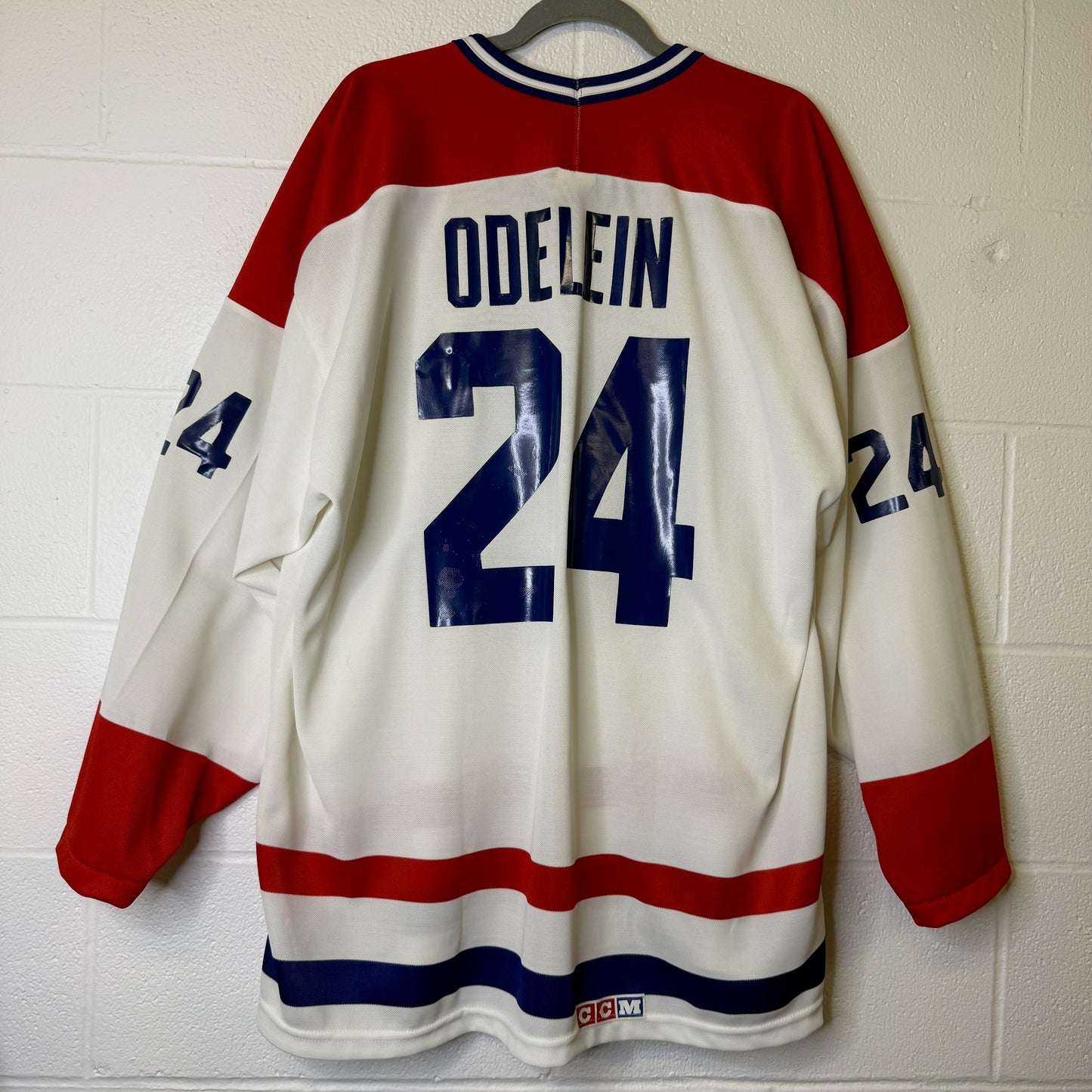 90's Montreal Canadiens Odelein Hockey NHL Jersey CCM Sz XL (B1966)