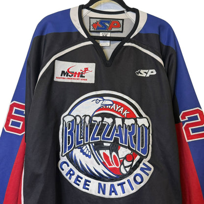 2000s Opaskwayak Blizzard Cree Nation Manitoba Junior Hockey Jersey