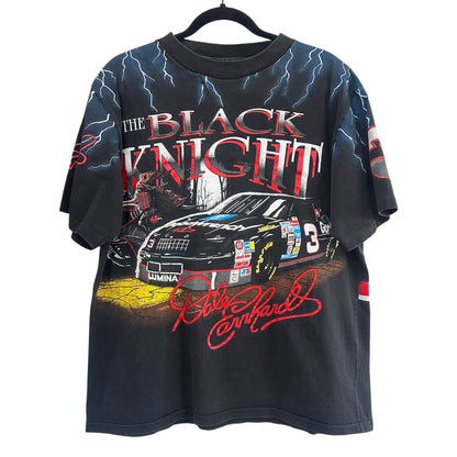 90s Dale Earnhardt Black Knight AOP T-shirt Sz L (A6576)