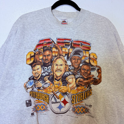 90s Pittsburgh Steelers Xplosion NFL Crewneck Sz XL (B2462)