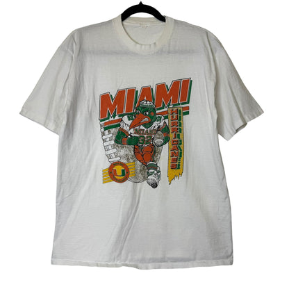 90's Miami Hurricanes NCAA T-shirt Sz XL (B1755)