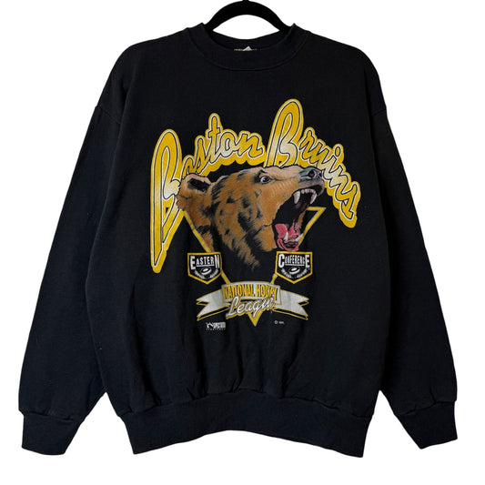 90's Boston Bruins Crewneck Sz L (B1935)