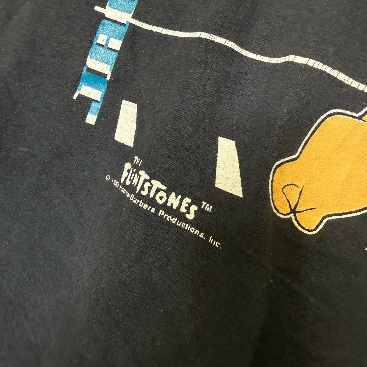 90s Jacksonville Jaguars NFL Flintstones T-Shirt Sz XL (B2939)