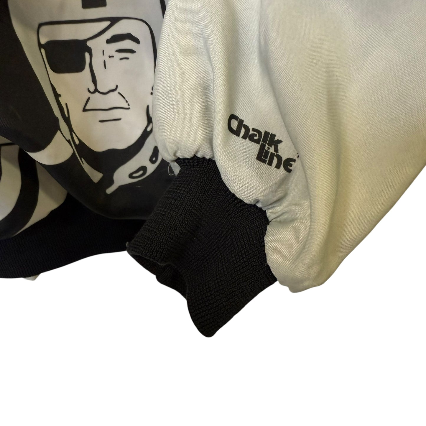 90s Los Angeles Raiders NFL Chalkline Fanimation Jacket