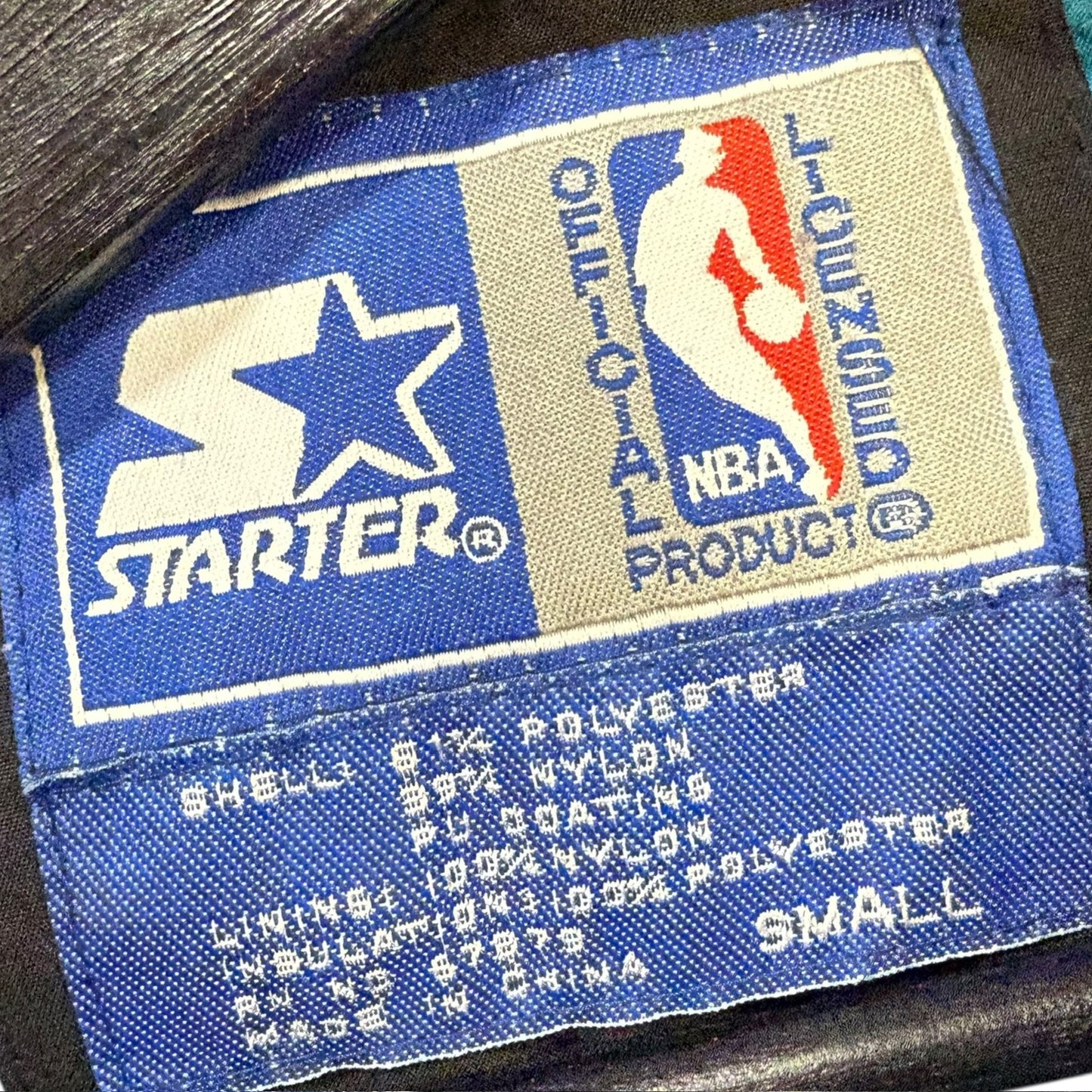 90s Charlotte Hornets NBA Starter Jacket Sz S