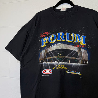 90s Montreal Canadiens NHL Forum T-Shirt Sz XL (B2371)