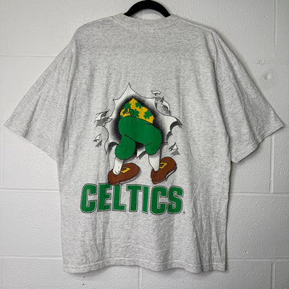 90s Boston Celtics NBA Nutmeg Breakthrough T-Shirt Sz XL