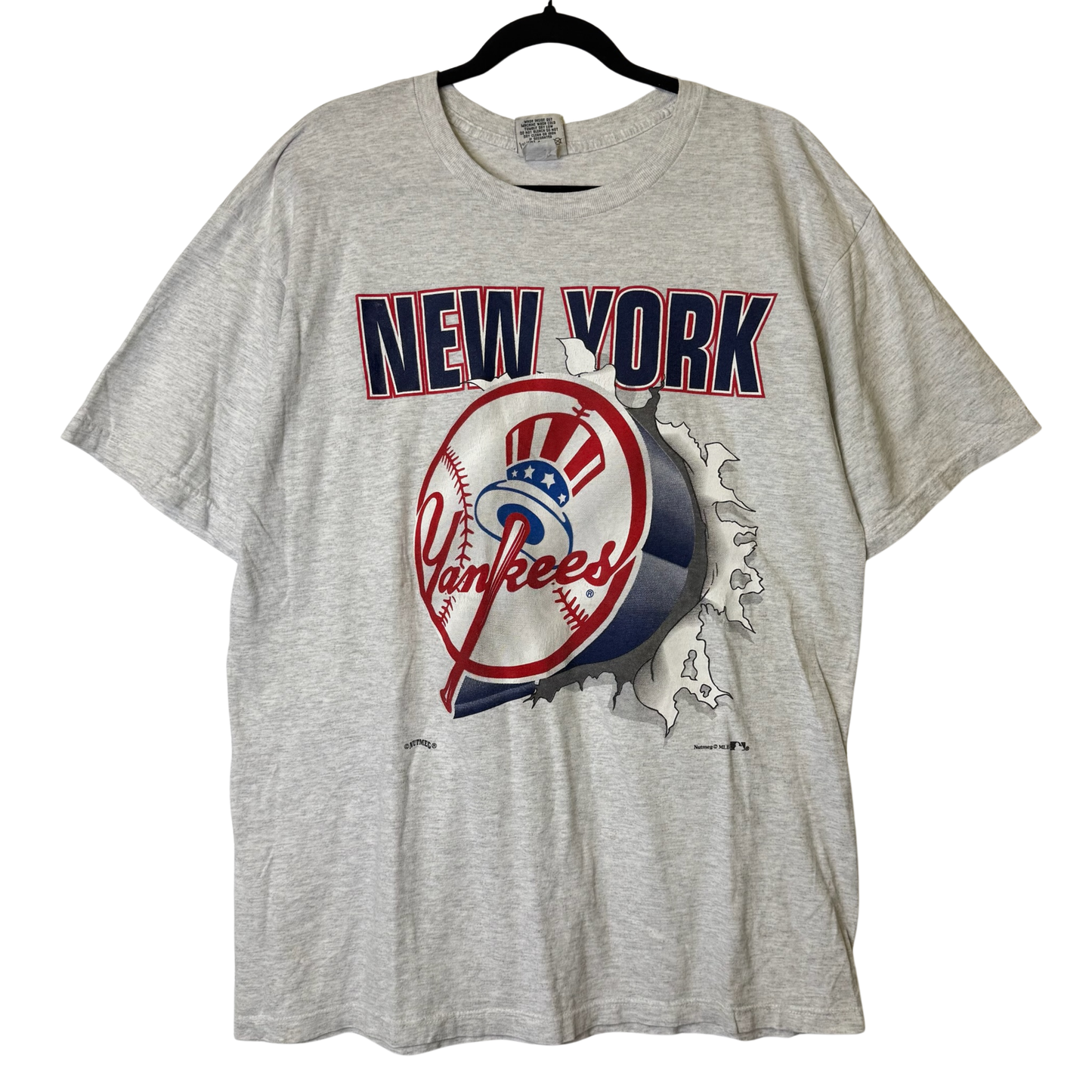 90s New York Yankees Nutmeg Breakthrough MLB T-Shirt Sz XL (B2829)