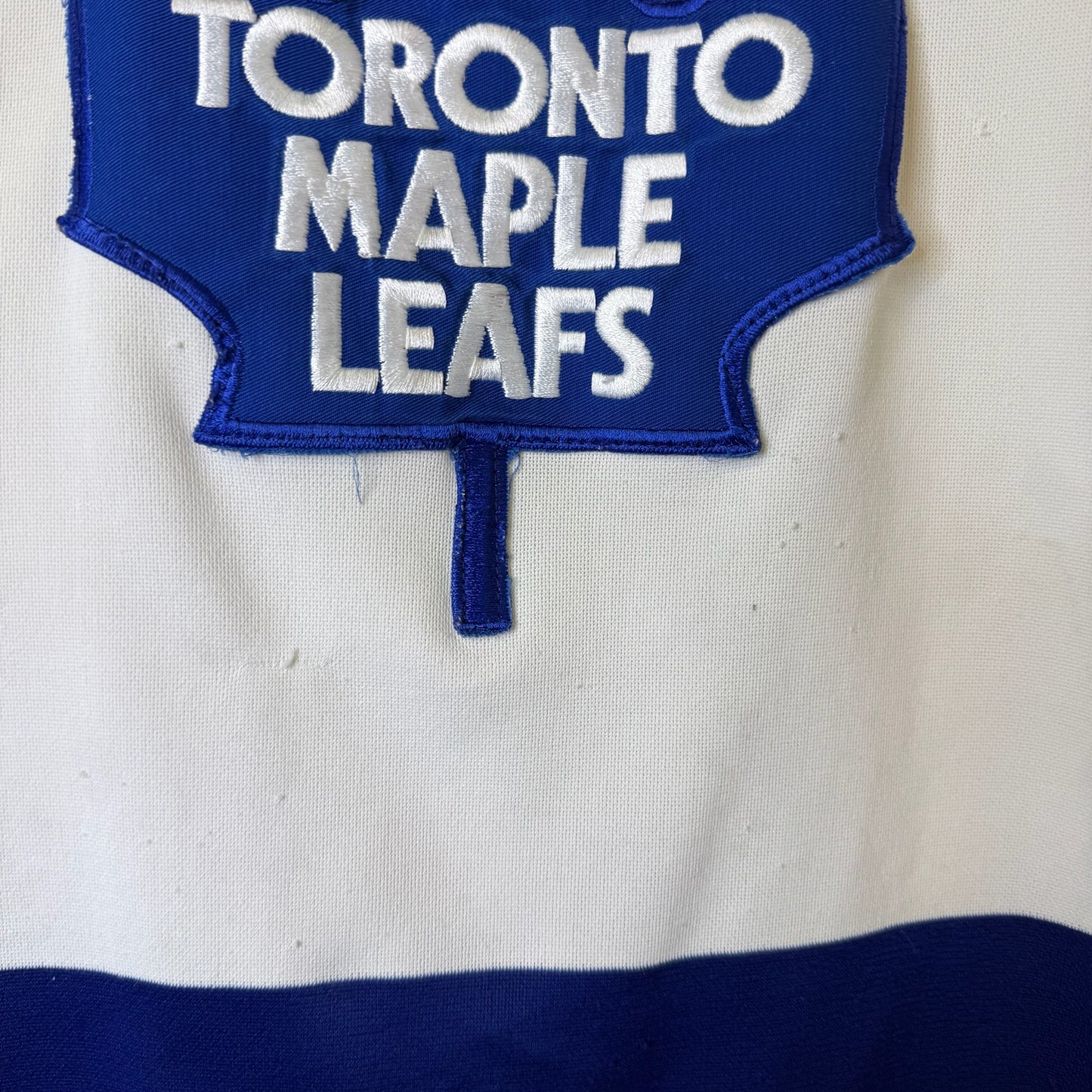 90s Toronto Maple Leafs NHL Hockey Wendell Clark Autographed CCM Jersey Sz L (B1977)