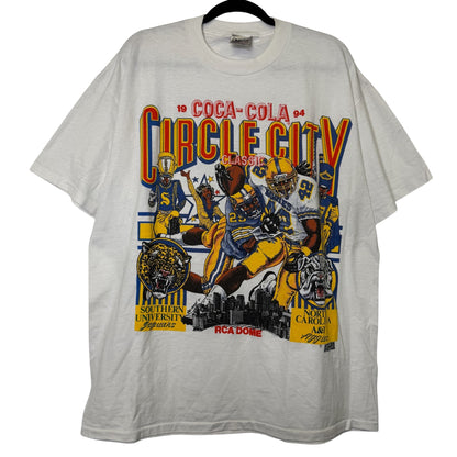 90s Circle City Classic NCAA Jaguars vs Aggies T-Shirt Sz XXL (B2906)