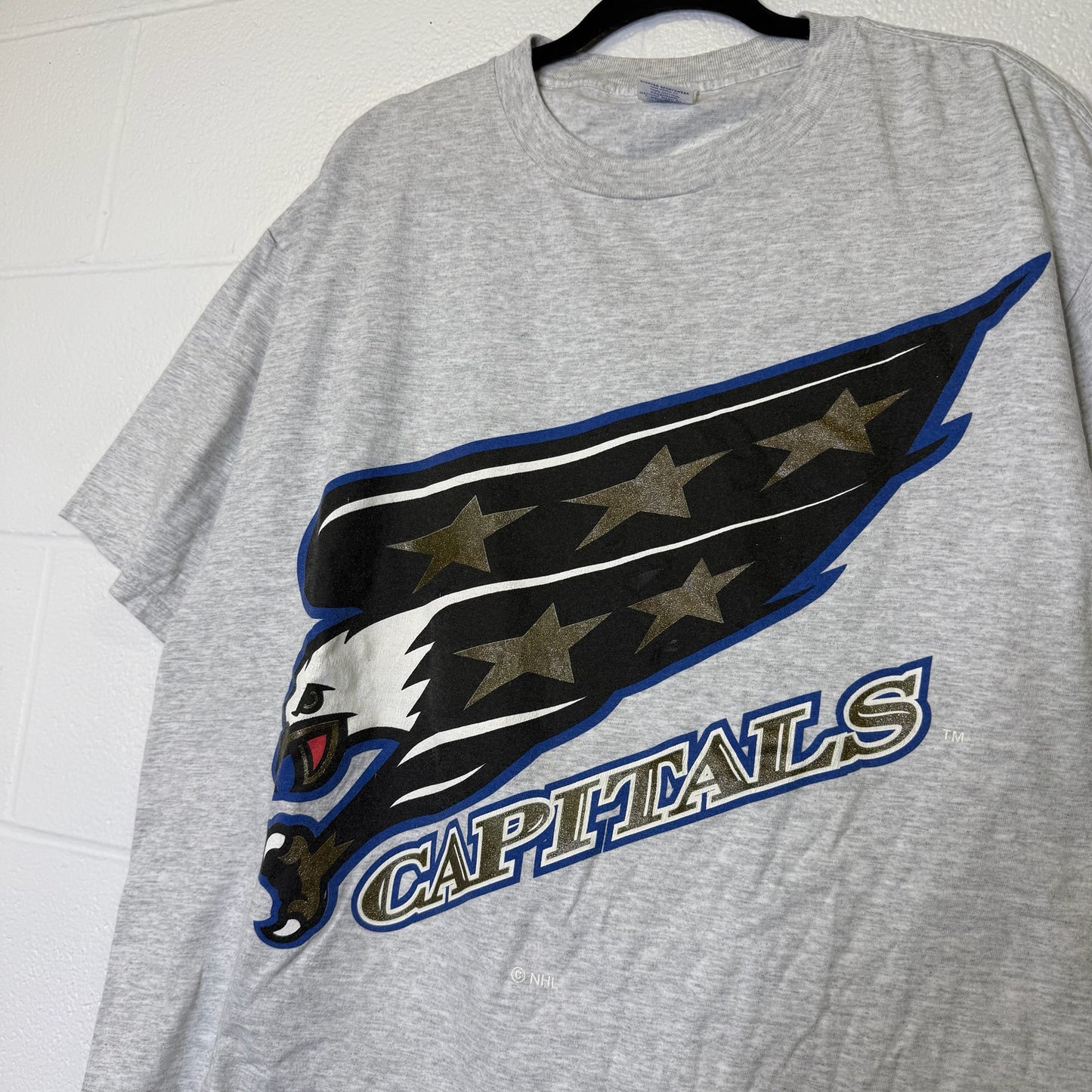 90s Washington Capitals NHL Starter T-shirt Sz XL (B2912)
