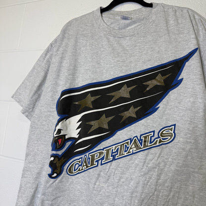90s Washington Capitals NHL Starter T-shirt Sz XL (B2912)