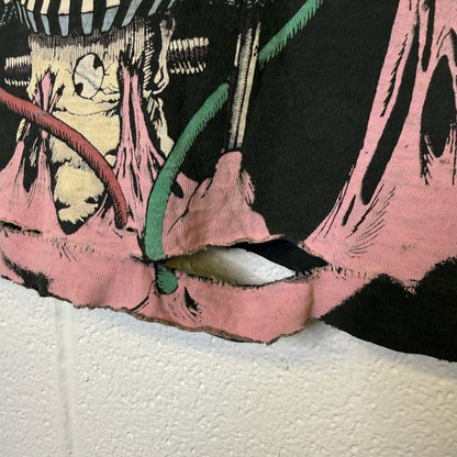 90's Weapon X Liquid Blue Distressed T-Shirt Sz L (B445)