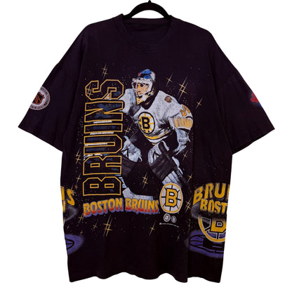 1994 Boston Bruins Bulletin NHL AOP T-Shirt Sz XL (B2473)